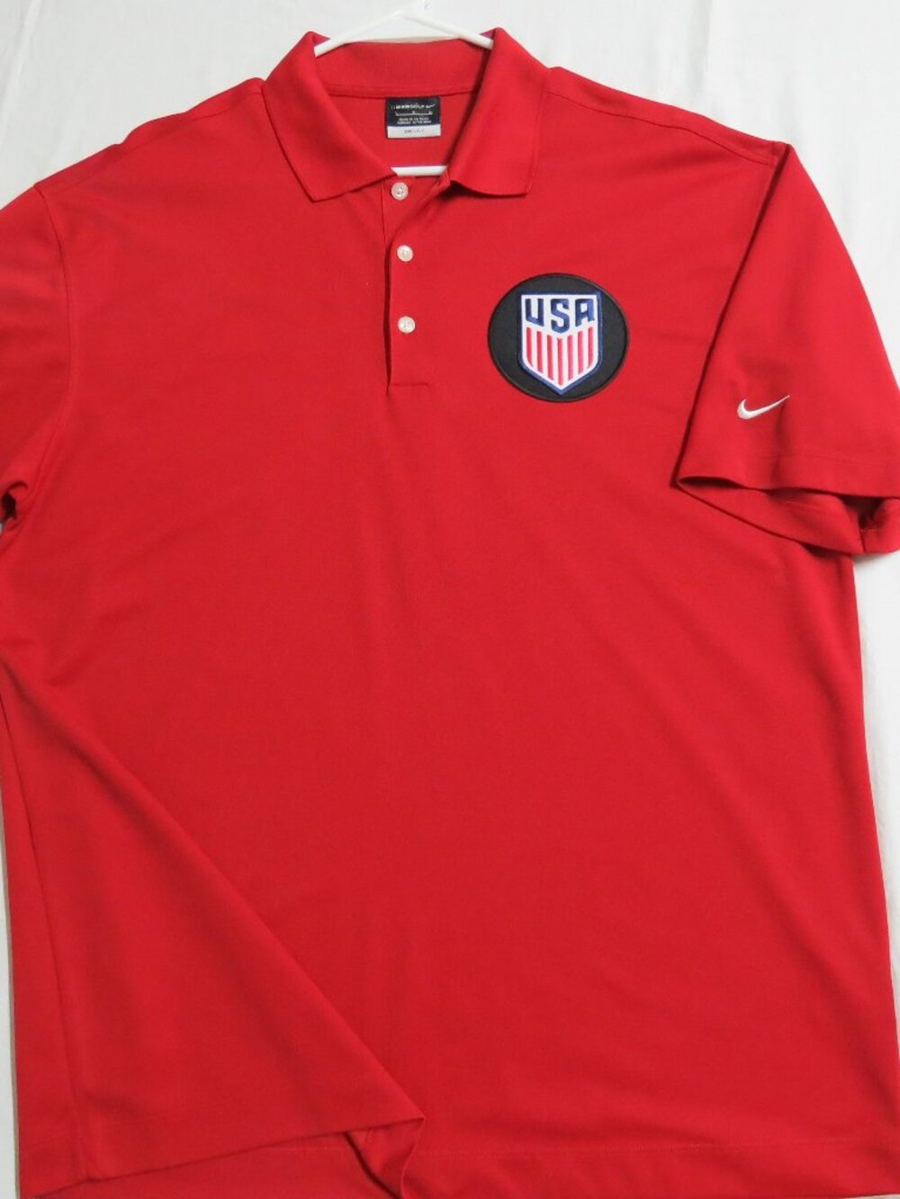S-3XL USA Red Nike Men's db #42V Polo Shirt
